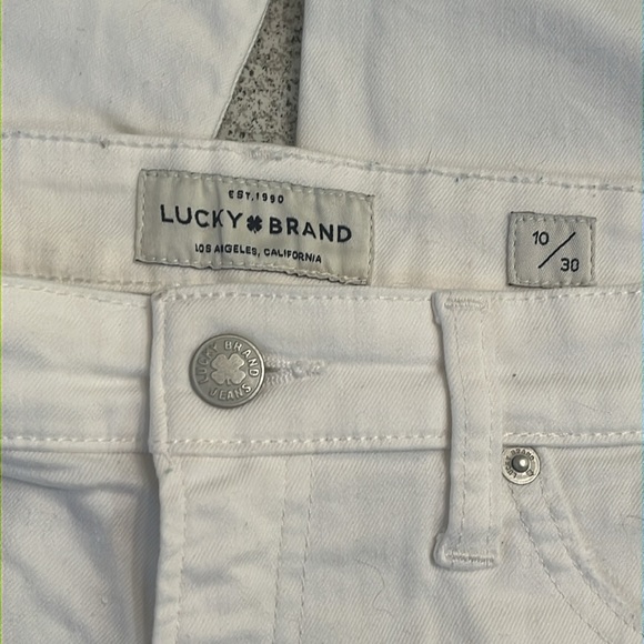 Lucky Brand White Brigette High Rise Skinny Jeans- Size 10/30 - Picture 11 of 14